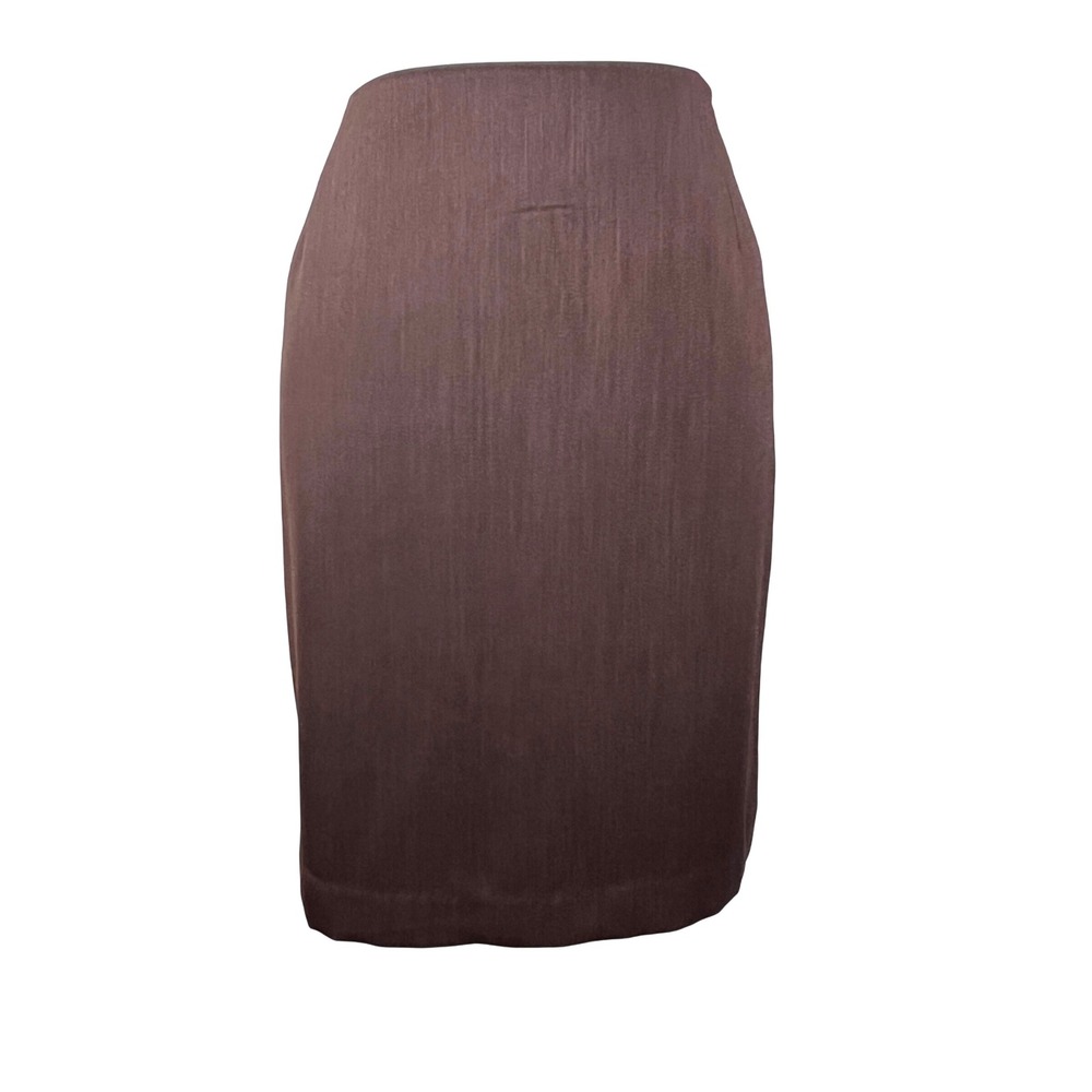 Vtg Brown Pencil Skirt Size 12 Quiet Luxury Minimalist Chic 90s Office Core‎